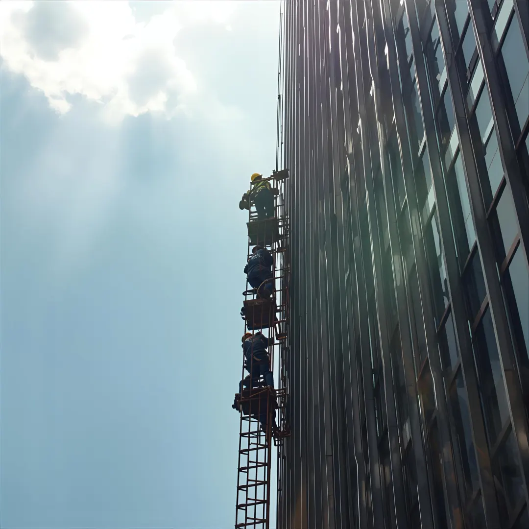 high level facade cleaning