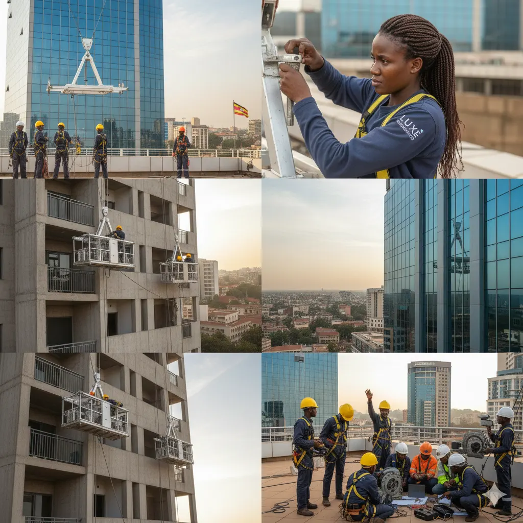 high level facade cleaning